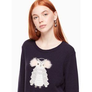 Kate Spade New York Navy Owl Sweater